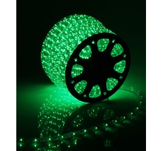 Светодиодный Дюралайт Зеленый 220В, 36 LED/м, Свечение 360&deg;, IP65, Бухта 100м LTC F3-H1-220V-G