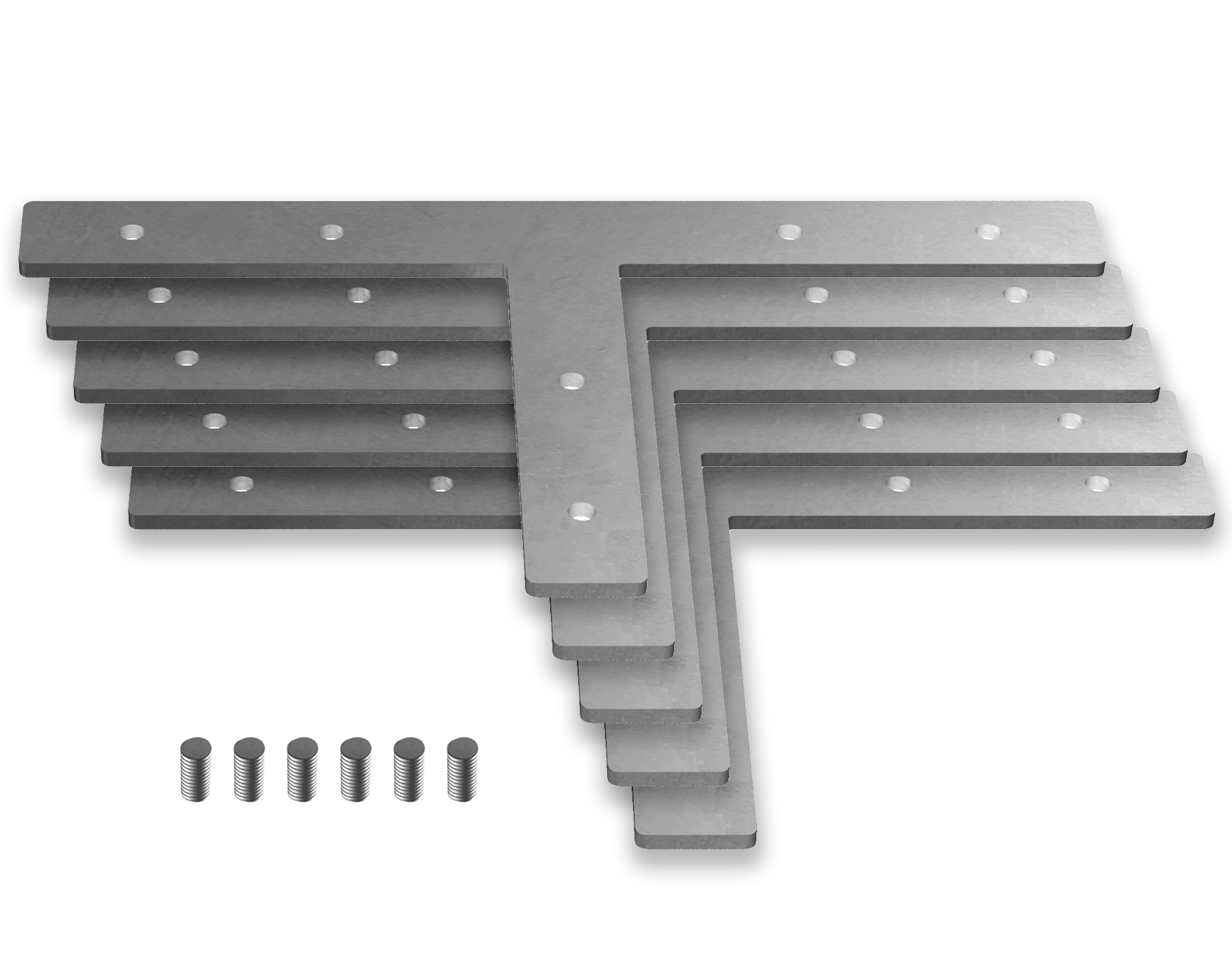Соединитель Т для алюминиевого профиля Profile System комплект 5шт Ambrella Light ILLUMINATION GP8055_AMB