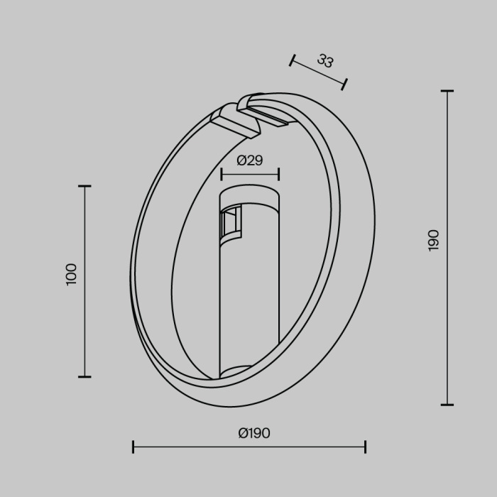 Трековый светильник Maytoni Zero TR230-1-10W3K-BS_MY