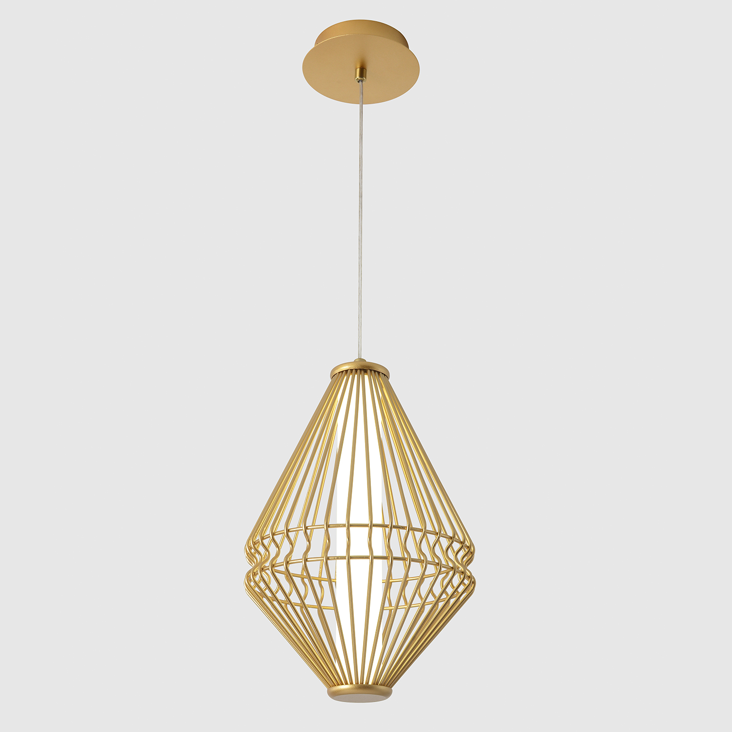 Подвесной светильник Crystal Lux CUADRA CUADRA SP15W LED GOLD_CR