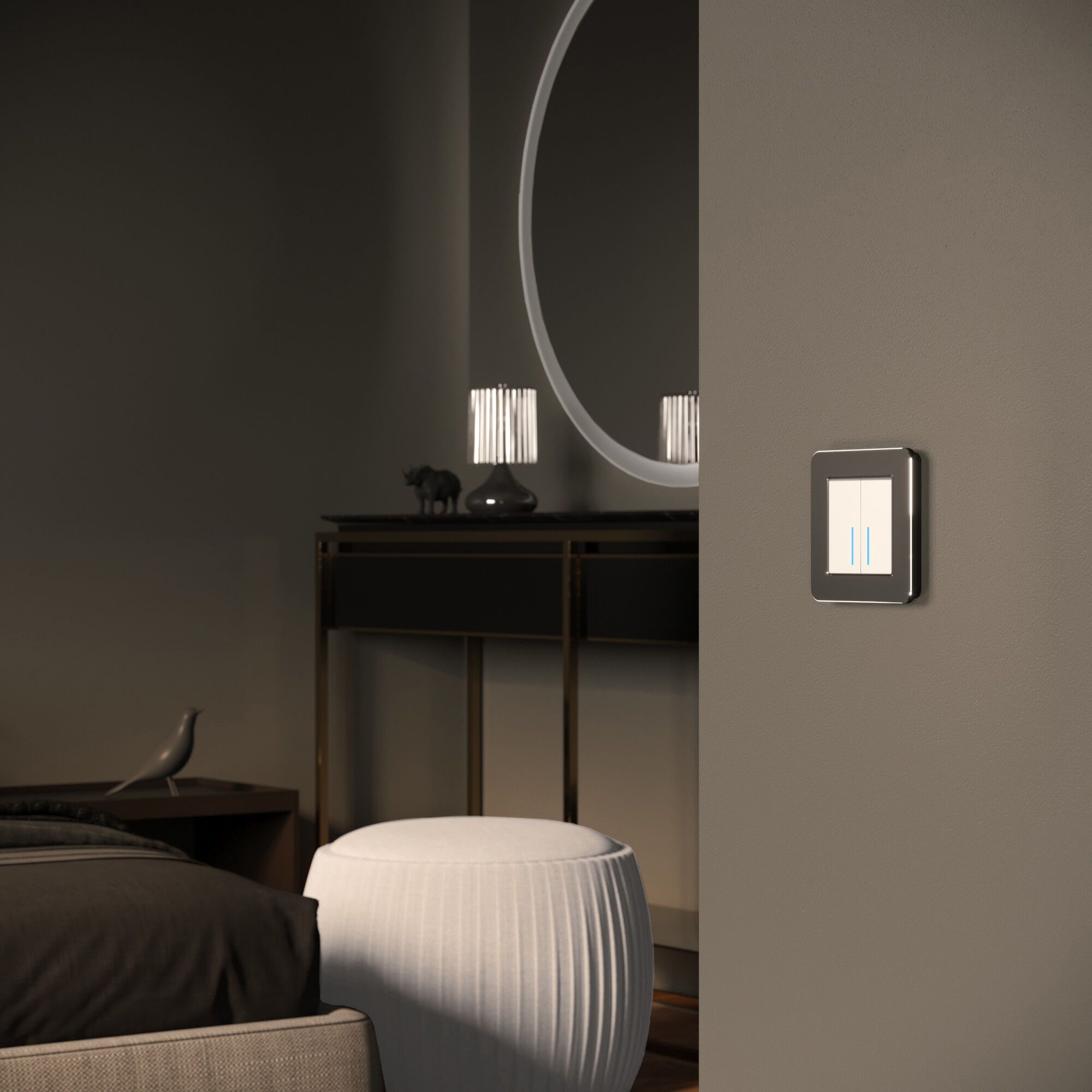 Рамка на 1 пост Platinum черный алюминий Werkel a059211_WR