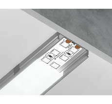 Алюминиевый профиль накладной для ленты до 20мм Ambrella Light ILLUMINATION GP1800AL_AMB