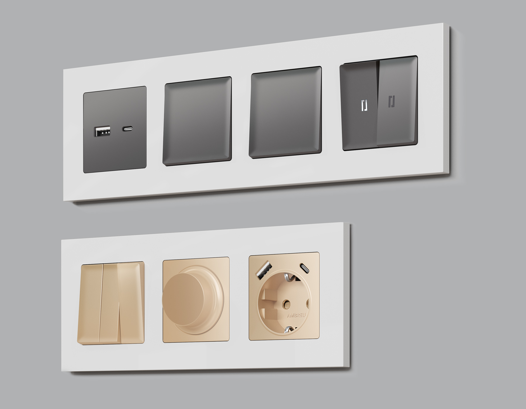 Рамка Ambrella Volt ALFA Qubi AF250104_AMB