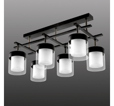 Потолочная люстра на штанге Imex MD.06593-6-S-BK+AB_IM