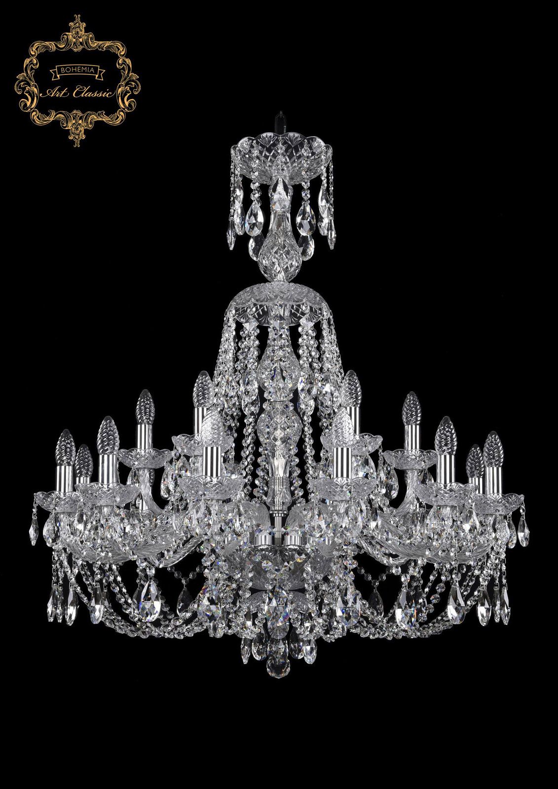 Хрустальная люстра Bohemia Art Classic 11.21.12+6.300.XL-95.Cr.Sp_BI