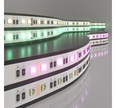Лента светодиодная 24V 24W 60Led 5050 IP20 MIX RGB/теплый белый, 5м a053701_ES