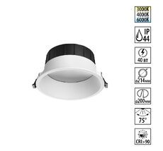 Встраиваемый светодиодный светильник с переключателем цветовой температуры NOVOTECH CLARA 359559