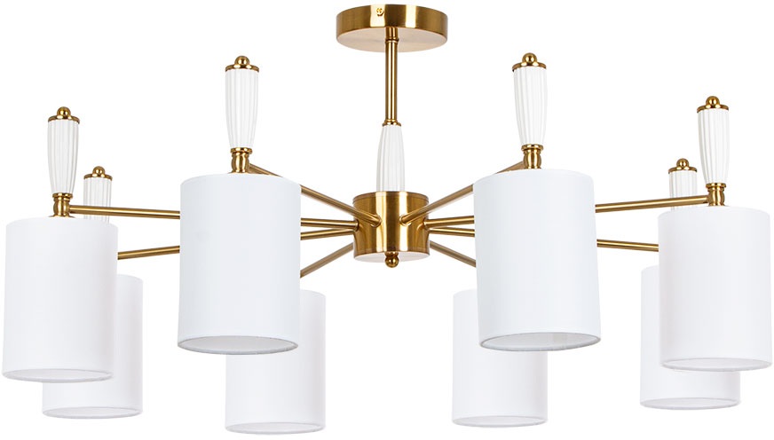 Потолочная люстра на штанге Arte Lamp Waverley A4102PL-8PB