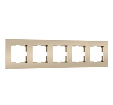 Рамка на 5 постов Slab (шампань софт) Werkel a071629_WR