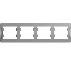 Рамка на 4 поста (алюминий) Systeme Electric GSL000304