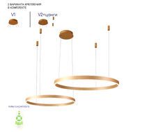 Подвесная люстра Crystallux MUCHOS MUCHOS SP123W LED GOLD_CR