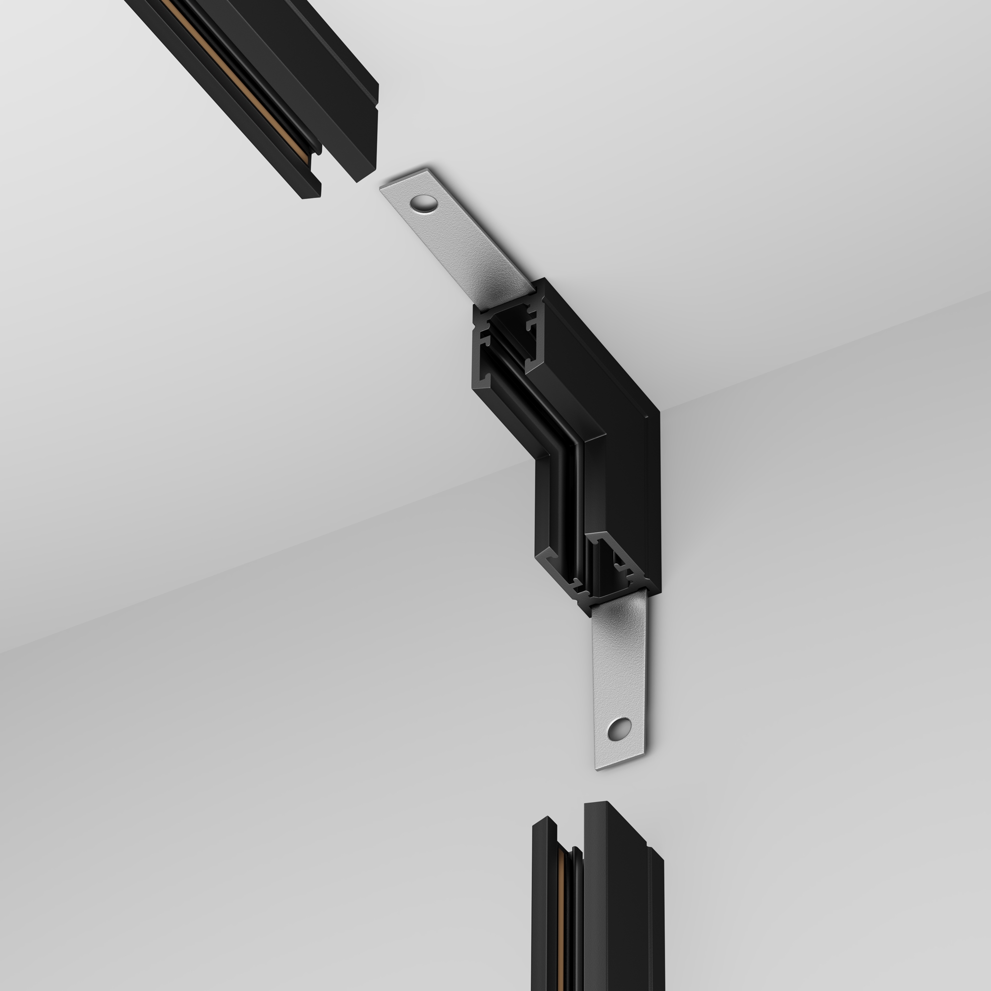 Коннектор угловой внутренний, накладной Maytoni Levity TRA184ICL-11B_MY