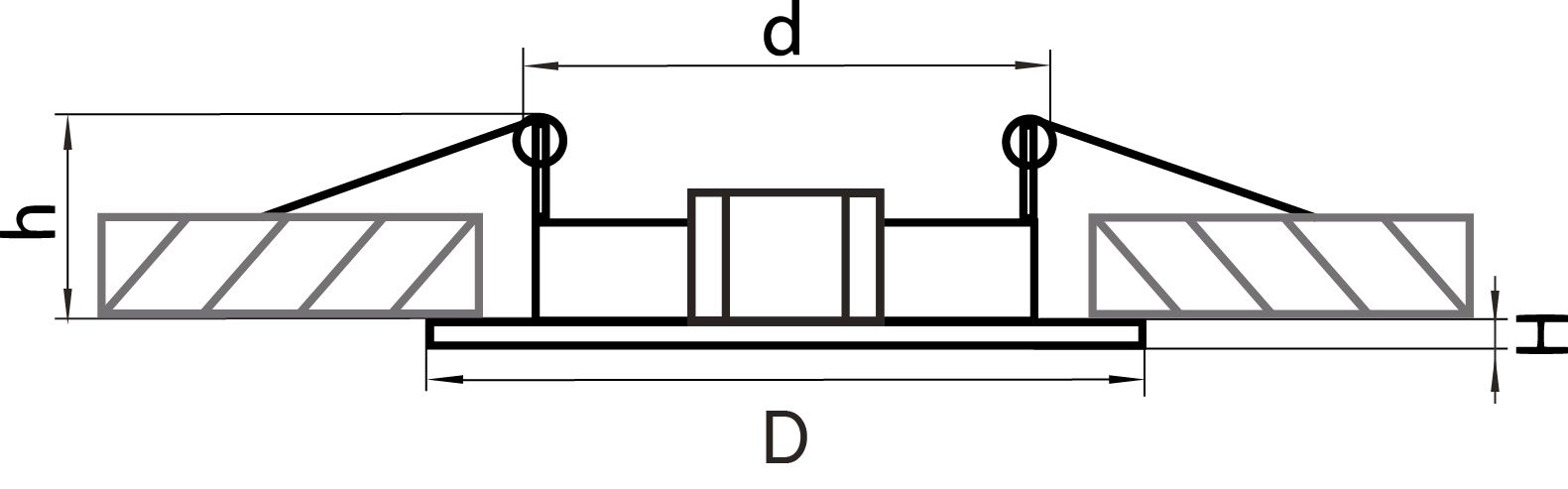 Встраиваемый светильник LightStar точечный декоративный под заменяемые галогенные или LED лампы Lega 011017_LS