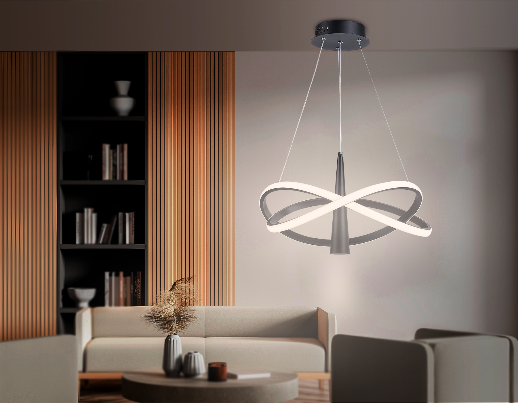 Подвесная люстра с пультом ДУ Ambrella Light COMFORT FL5368_AMB