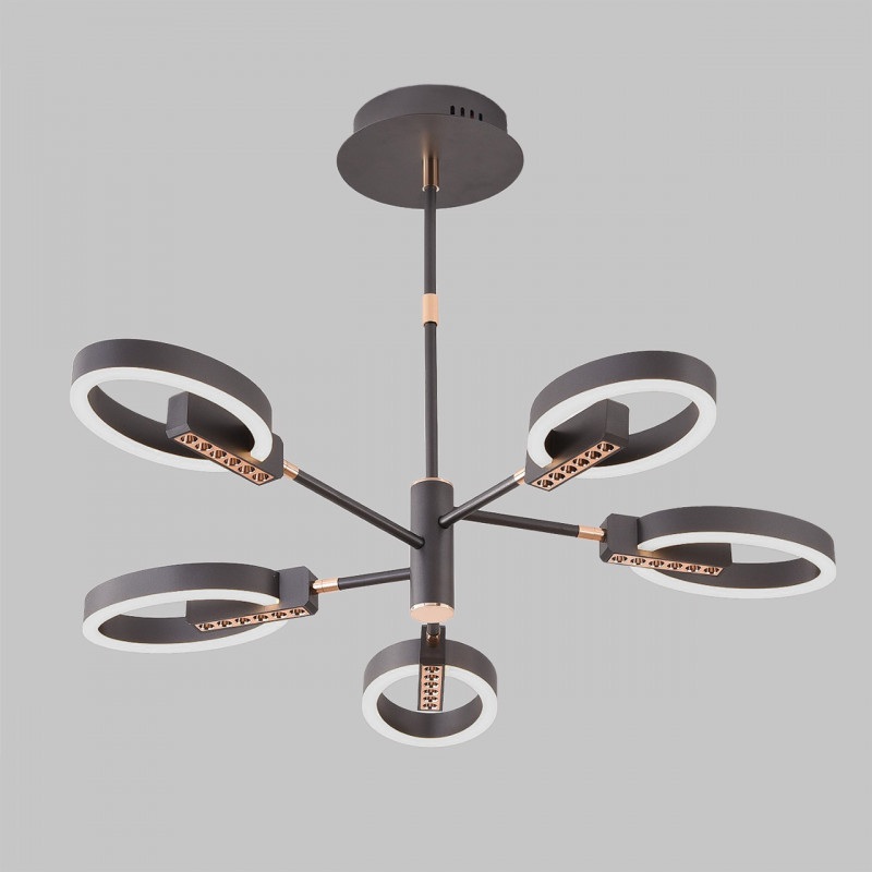 Потолочная светодиодная люстра на штанге 90Вт, пульт ДУ, 3200К+6500К Imex PLC-7056-720_IM