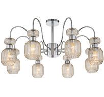 Потолочная люстра на штанге Escada 1141/8PL Chrome/Beige_ESC