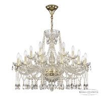 Хрустальная люстра Bohemia Ivele Crystal 5413/12+6/300 G Clear/M-1H_BI