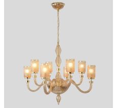 Подвесная люстра Crystal Lux SILVESTRO SILVESTRO SP8 AMBER_CR