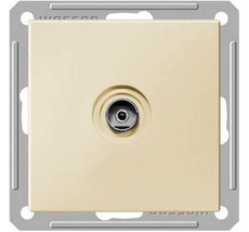 ТВ-розетка встраиваемая оконечная (слоновая кость) Systeme Electric RTS-151-2-86