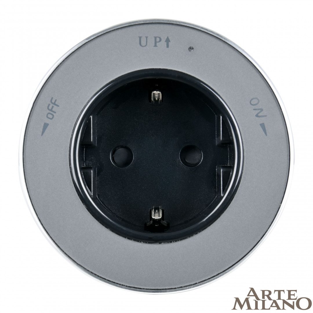 Трековая розетка Arte Milano track-sockets 380011TS/ES Grey