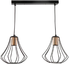 Подвесной светильник Imex MD.9050-2-P-BK+WOOD_IM