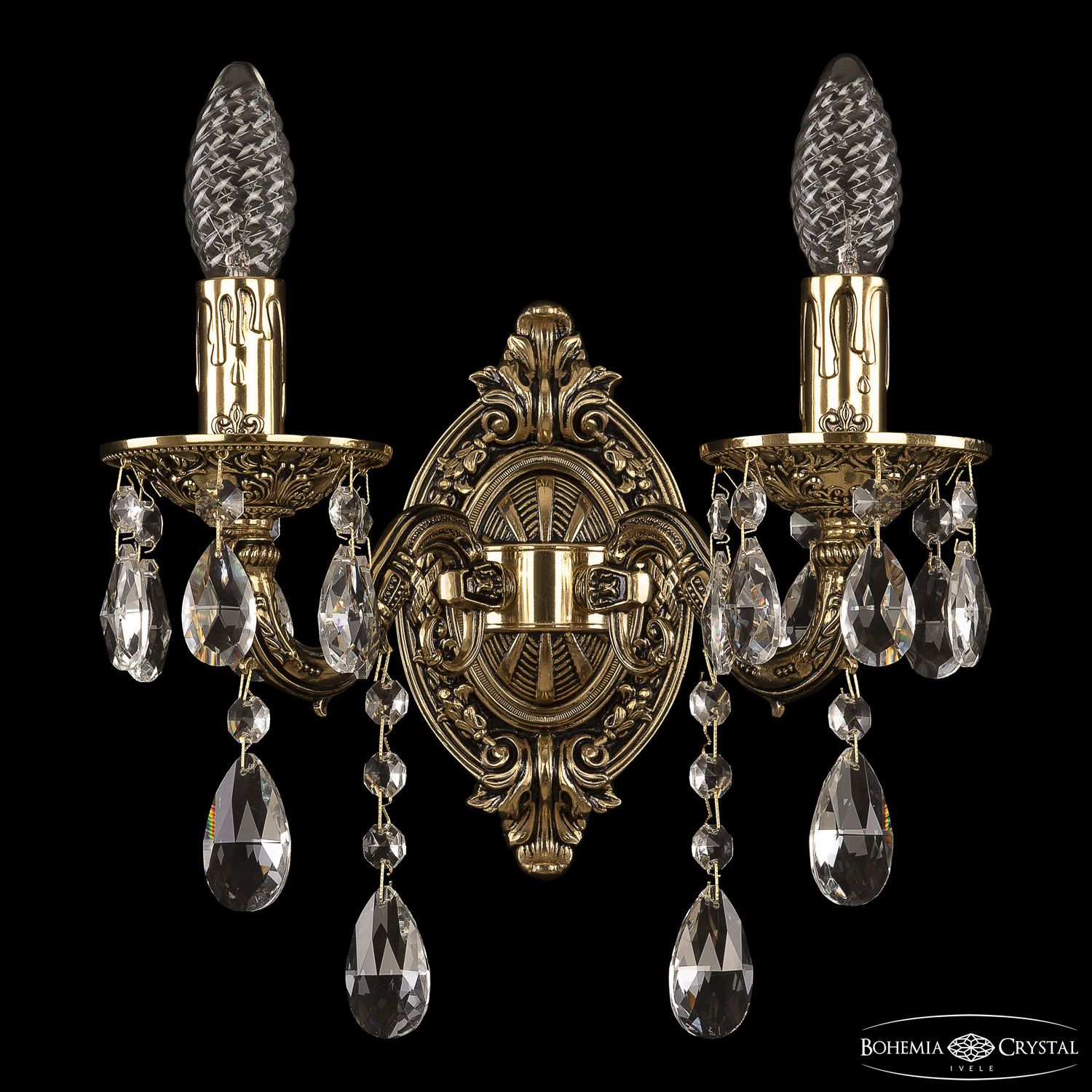 

Бра Bohemia Ivele Crystal 7025B1/2/125 B GB, 7025B1/2/125 B GB