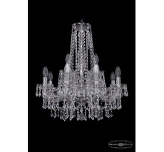 Хрустальная люстра Bohemia Ivele 1403/8+4/195/h-60 Ni_BI