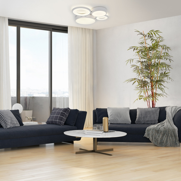 Потолочный светодиодный светильник (ночной режим, таймер) Escada 10286/4LED_ESC