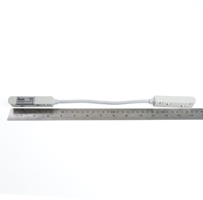 Гибкий коннектор для низковольтного шинопровода, белый Feron 41972_FR