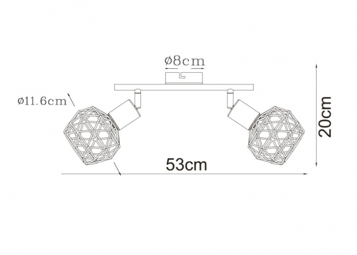 Спот ArteLamp SOSPIRO A6141AP-2WH