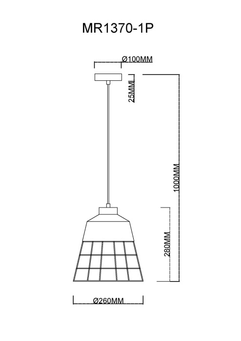 Подвесной светильник MyFar Hill MR1370-1P