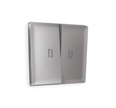 Лицевая панель для 2-клавишных выключателей с подсветкой QUANT Ambrella Volt ALFA AP5040_AMB