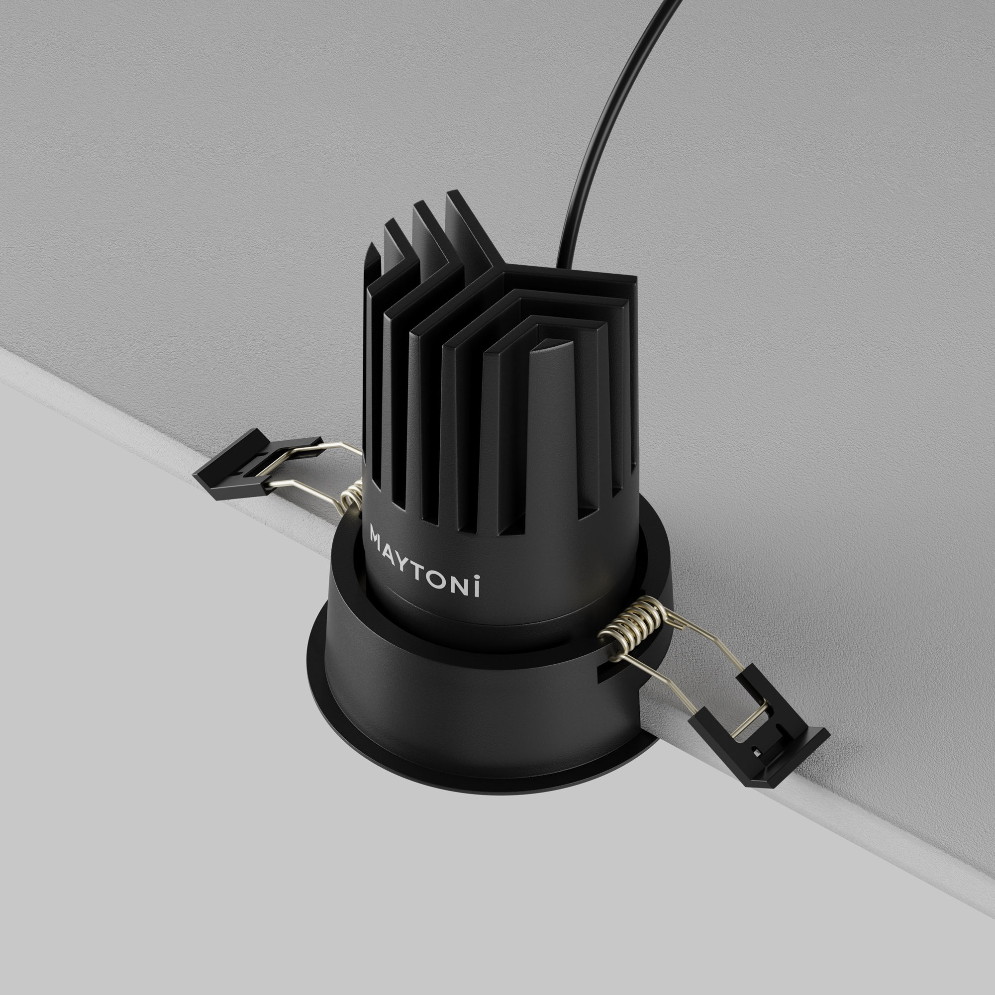 Встраиваемый светильник Maytoni Dip DL117-15W-2.7K-B_MY