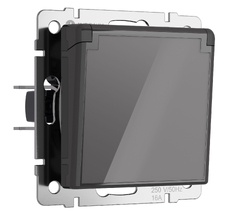 Розетка влагозащ. с зазем. с защит. крышкой и шторками Werkel a064092_WR