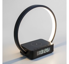 Настольная лампа Eurosvet Светодиодная с беспроводной зарядкой и будильником Timelight a054132_EU