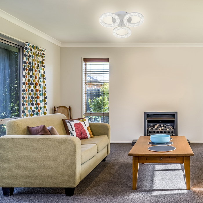 Люстра потолочная с пультом на 3 лампочки (+ночной режим) с пультом Escada 10281/3LED_ESC