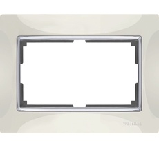 Рамка для двойной розетки Snabb WL03-Frame-01-DBL-ivory a051648_WR