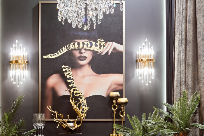 Холст Девушка со змеей Garda Decor 89VOR-GIRL/SNAKE-1