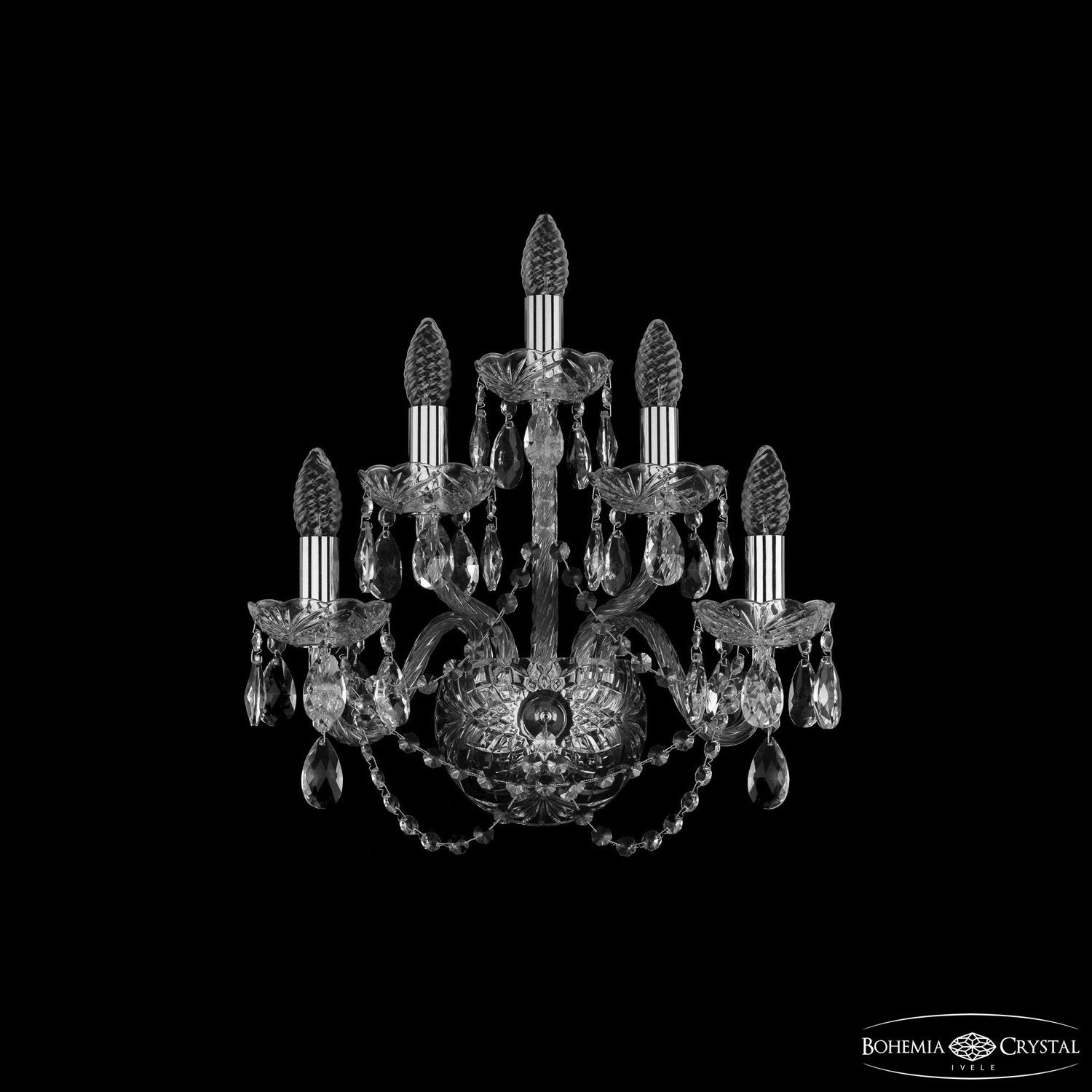 Бра Bohemia Ivele Crystal 1402B/2+2+1/160 Ni_BI