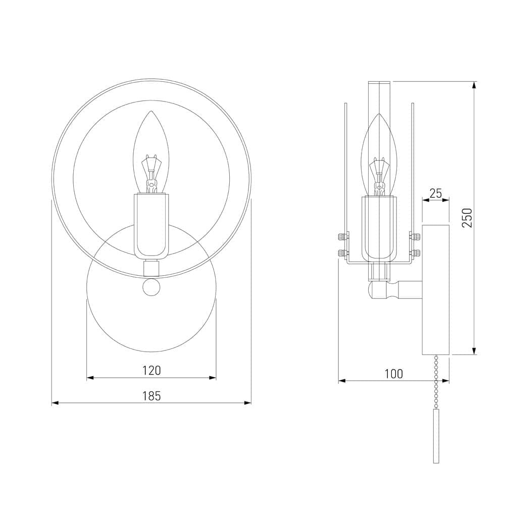 Бра Eurosvet Настенный  в стиле лофт Gallo a052340_EU