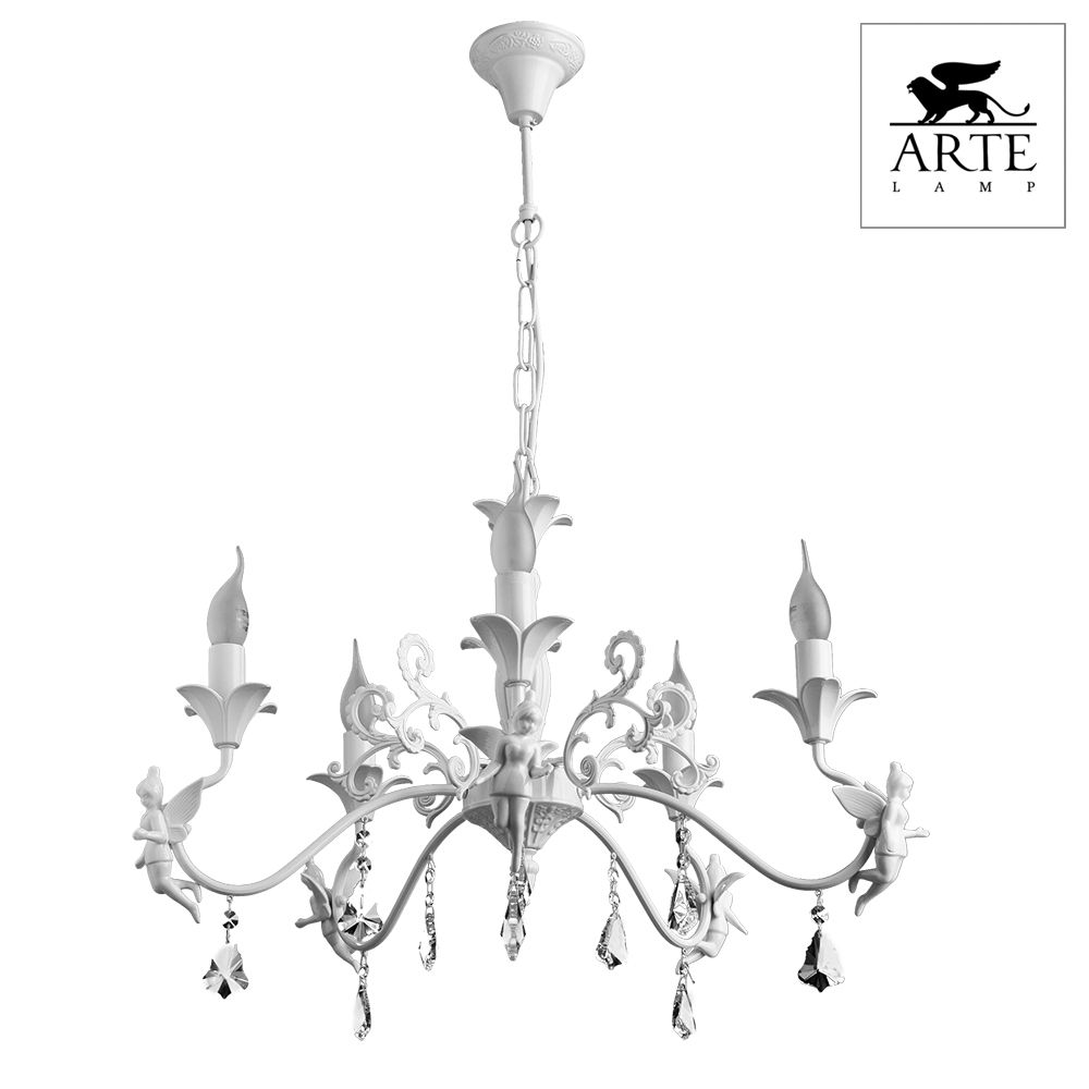 Подвесная люстра ArteLamp ANGELINA A5349LM-5WH
