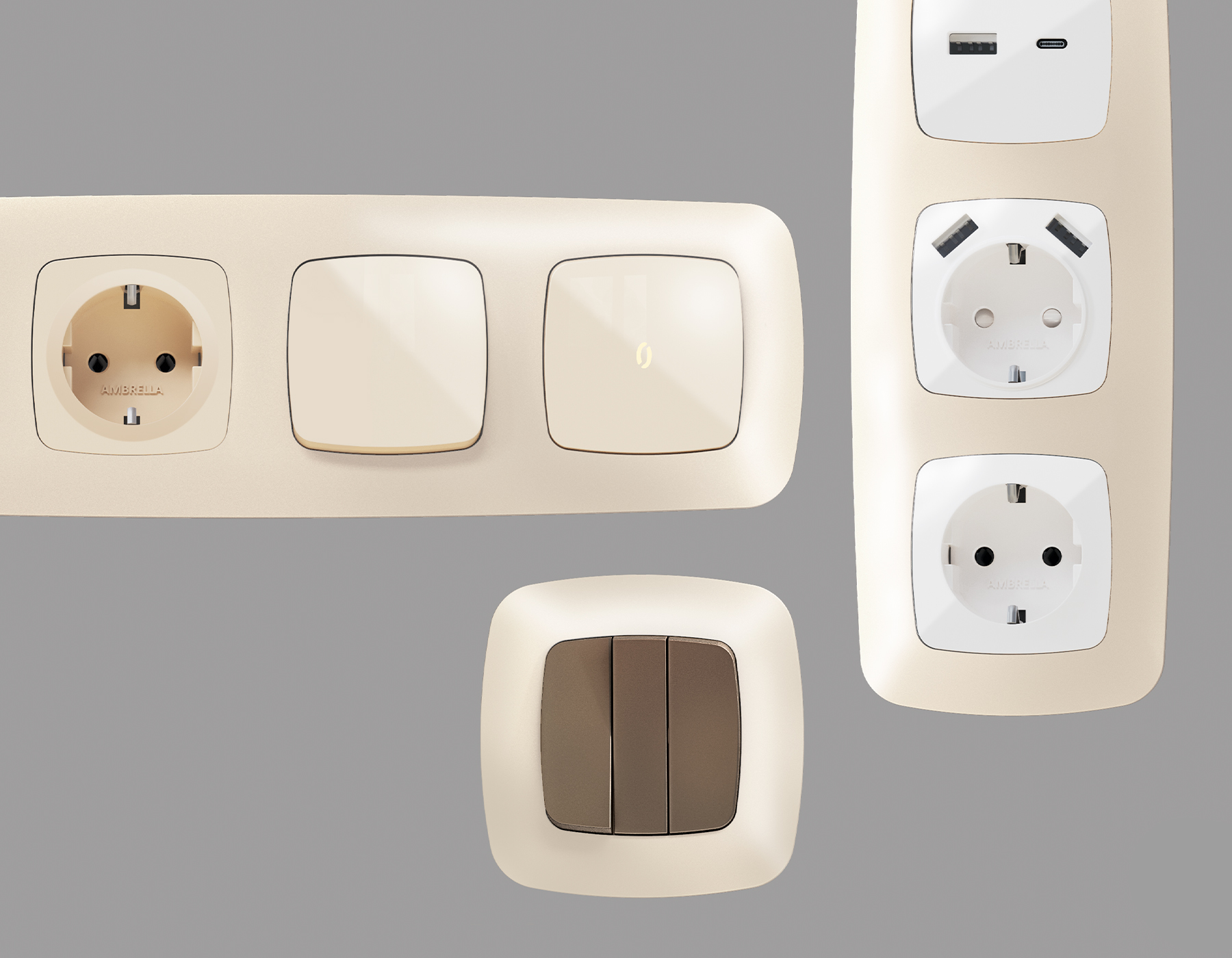 Рамка Ambrella Volt OMEGA Ecta OF140331_AMB