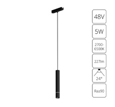 Трековый подвесной светильник Arte Lamp RAPID A2959PL-1BK