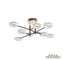 Потолочная люстра Arte Milano Ferrara 272999/8 BK/GD