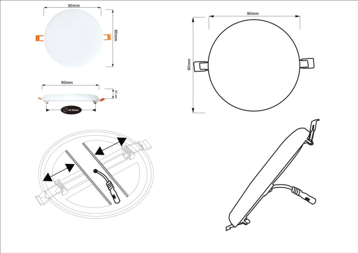 Встраиваемый светильник ArteLamp Prior A7981PL-1WH