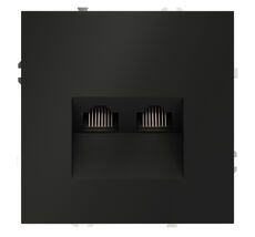 Розетка компьютерная встраиваемая VOLTUM S70 двойная RJ45+RJ45 VLS060208