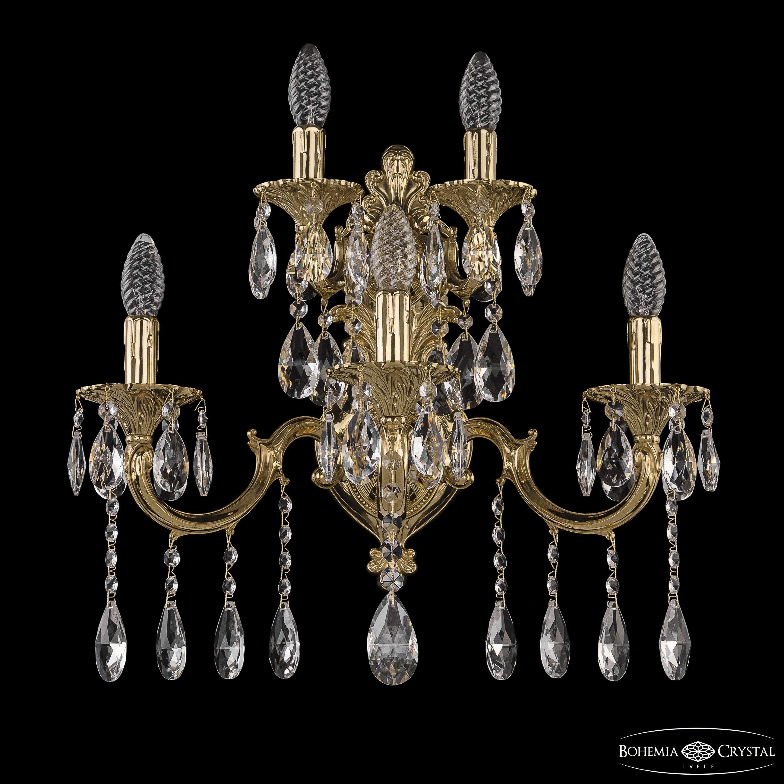 

Бра Bohemia Ivele 7201B16/3+2/210 A G, 7201B16/3+2/210 A G