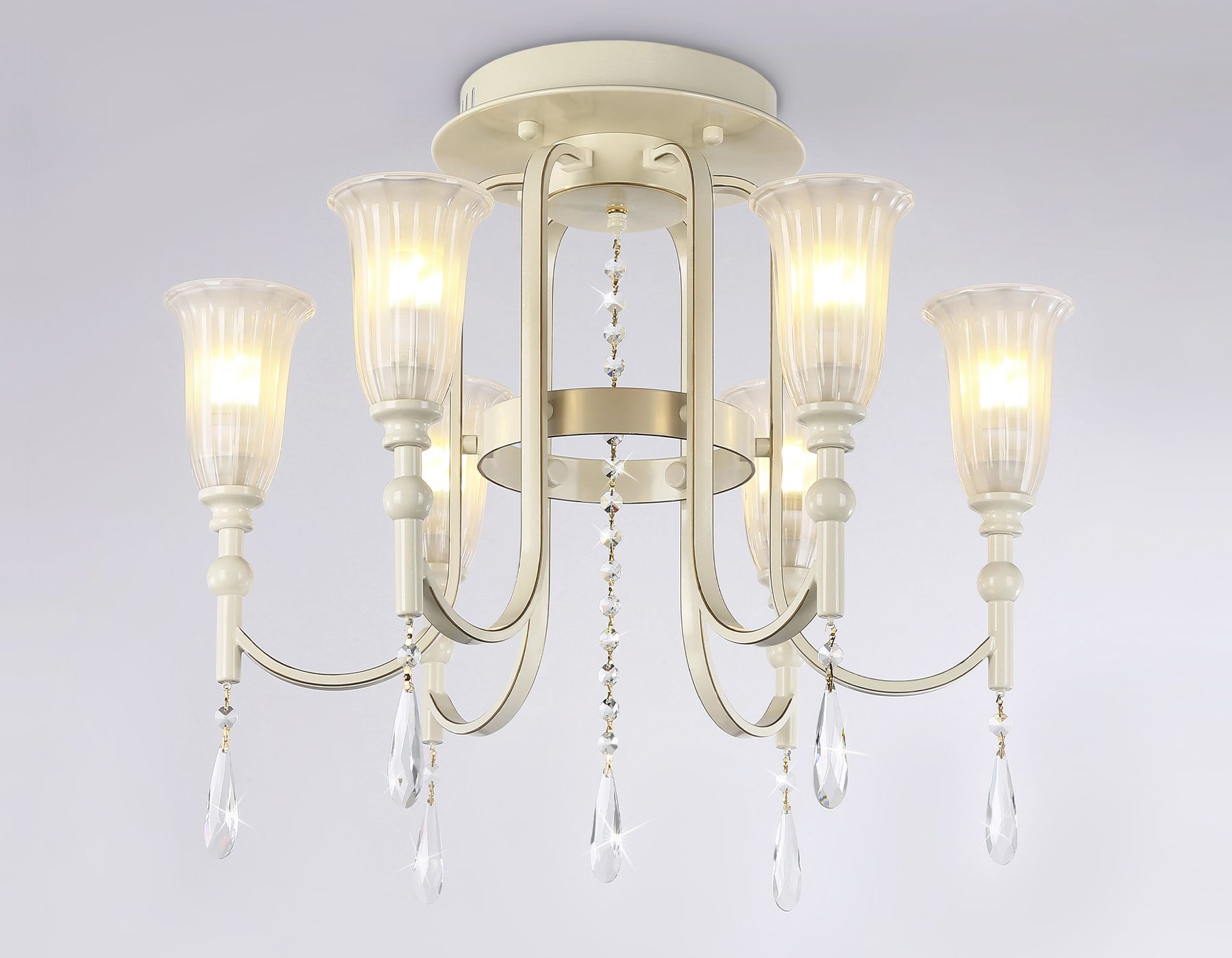 Потолочная люстра Ambrella light с хрусталем Traditional TR3242_AMB