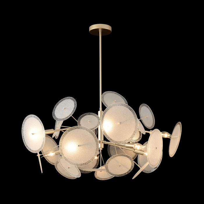 Подвесная люстра Crystal Lux DANDELION SP10 GOLD_CR