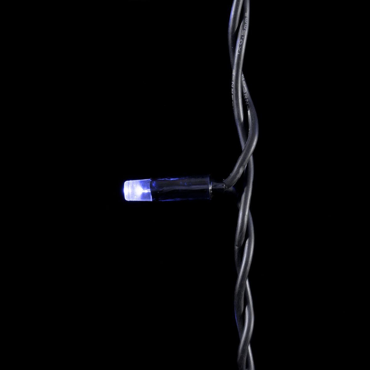 Гирлянда LTC Бахрома 3,1 x 0,5 м Синяя с Мерцанием Белого Диода 220В, 120 LED LL120BLW-1-2B
